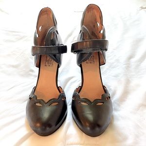 Miz Mooz dramatic “lace cut out” Mary Jane pumps